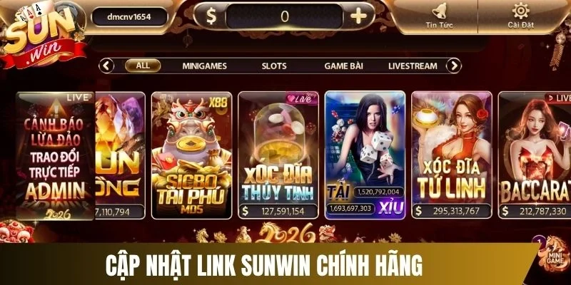 Cập nhật link Sunwin chính hãng
