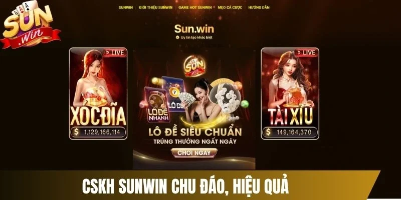 CSKH Sunwin chu đáo, hiệu quả