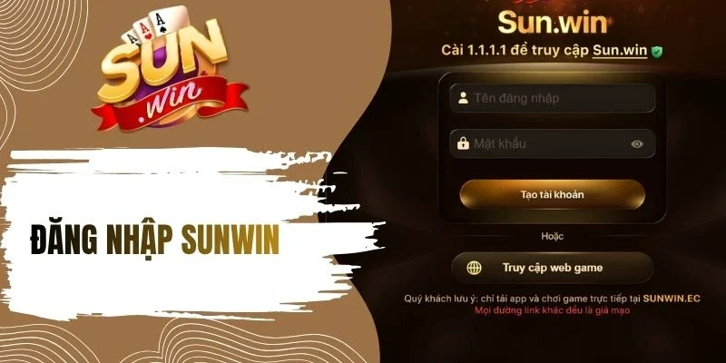 Đăng nhập acc Sunwin có tính bảo mật cao