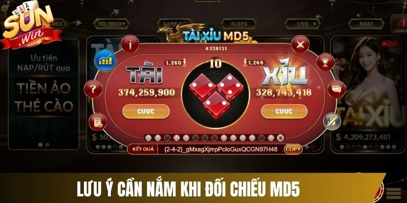 Lưu ý cần nắm khi đối chiếu MD5