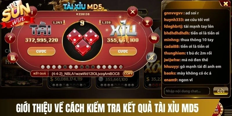 Giới thiệu về cách kiểm tra kết quả Tài Xỉu MD5