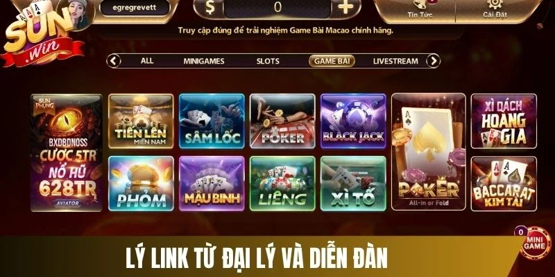 Lý link từ đại lý và diễn đàn