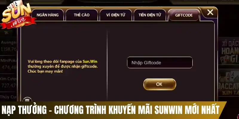 Nạp thưởng - Chương trình khuyến mãi Sunwin mới nhất 2026