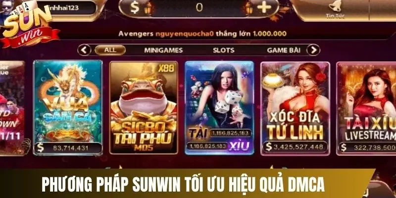 Phương pháp Sunwin tối ưu hiệu quả DMCA